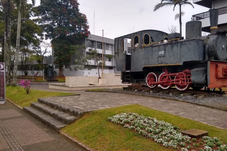 Foto real de Letreiro Ich Liebe Blumenau