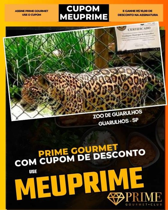 prime gourmet cupom meuprime guarulhos zoo de guarulhos