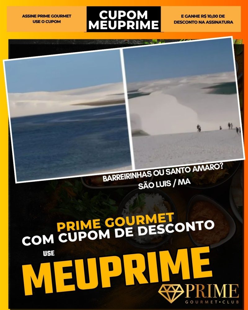 prime gourmet cupom meuprime sao luis ma barreirinhas ou santo amaro