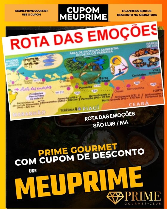 prime gourmet cupom meuprime sao luis ma rota das emoções