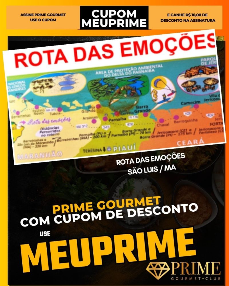 prime gourmet cupom meuprime sao luis ma rota das emoções