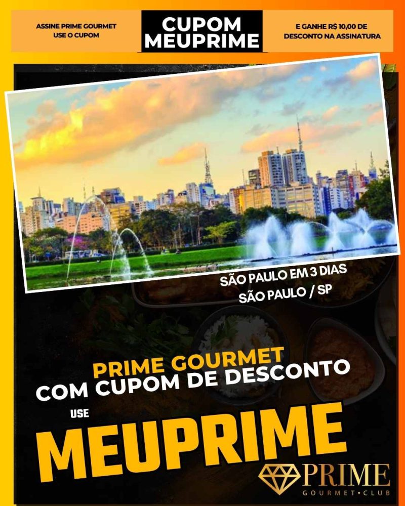 prime gourmet cupom meuprime são paulo em 3 dias