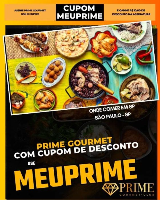 prime gourmet cupom meuprime sao paulo onde comer em sp