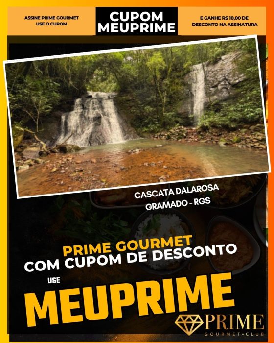 prime gourmet cupom meuprime cascata dalarosa