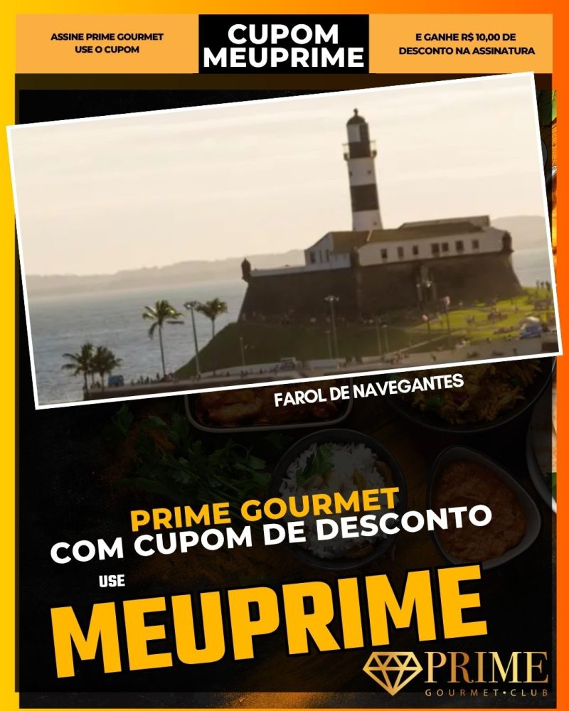 prime gourmet cupom meuprime farol de navegantes