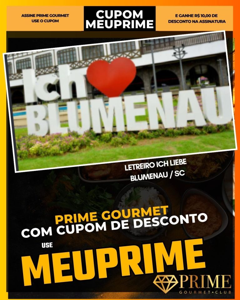 Letreiro Ich Liebe Blumenau