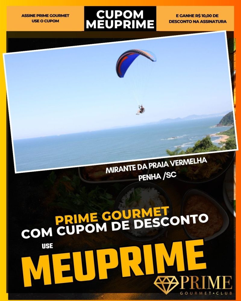 prime gourmet cupom meuprime mirante da praia vermelha em penha