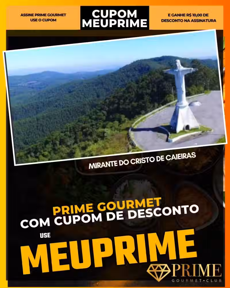 prime gourmet cupom meuprime mirante do cristo de caieiras