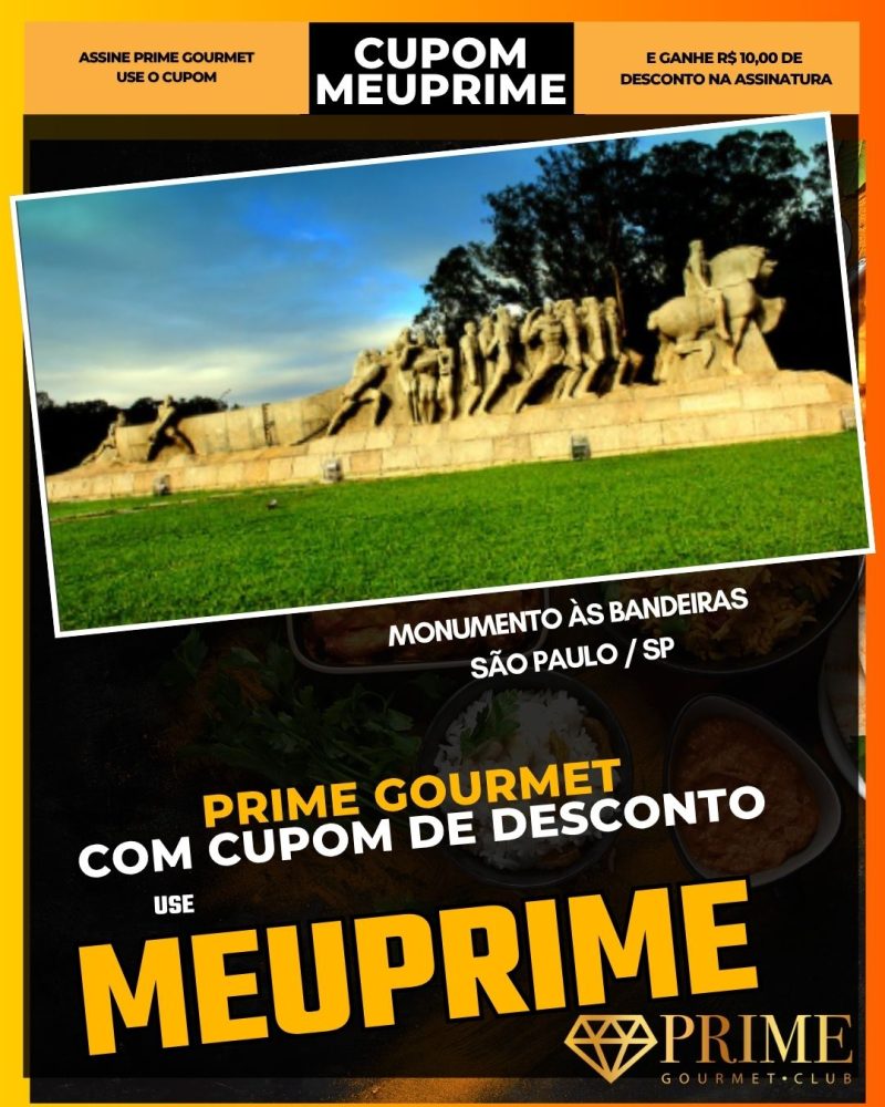 prime gourmet cupom meuprime monumento às bandeiras sÃo paulo