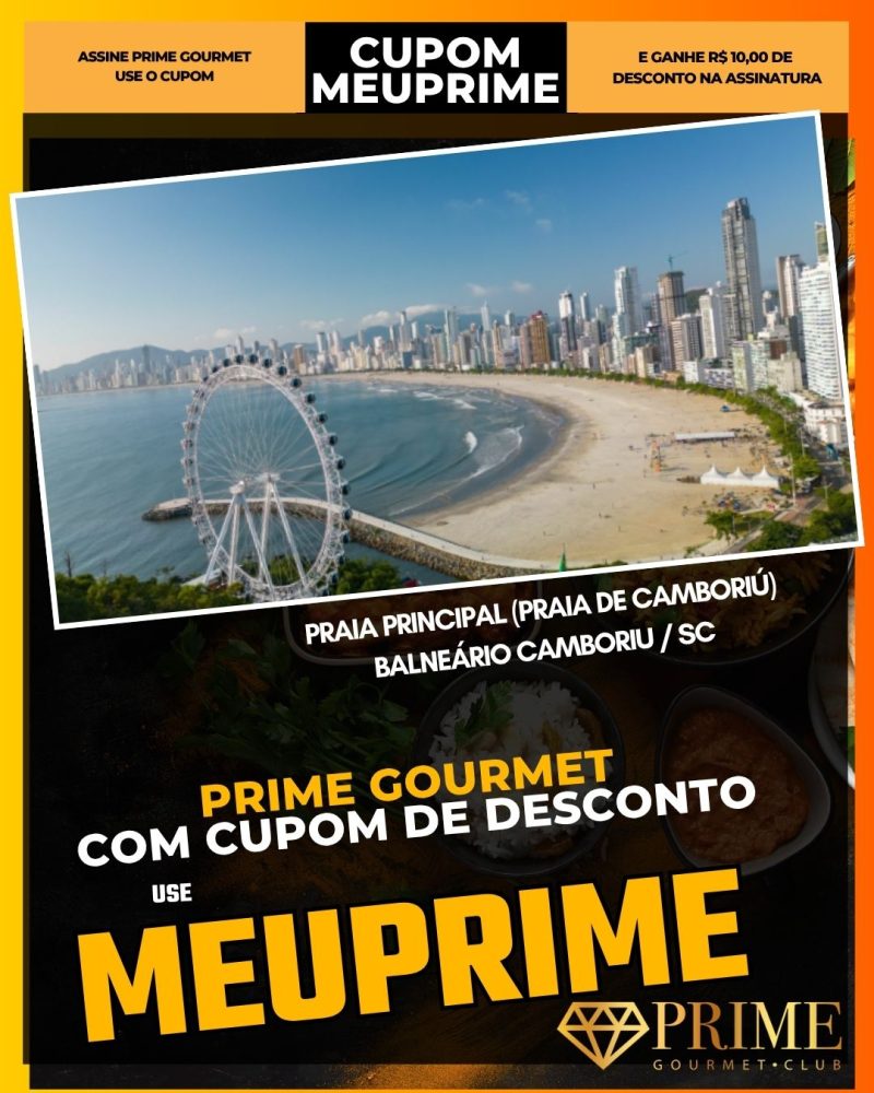 prime gourmet cupom meuprime praia principal (praia de camboriú)