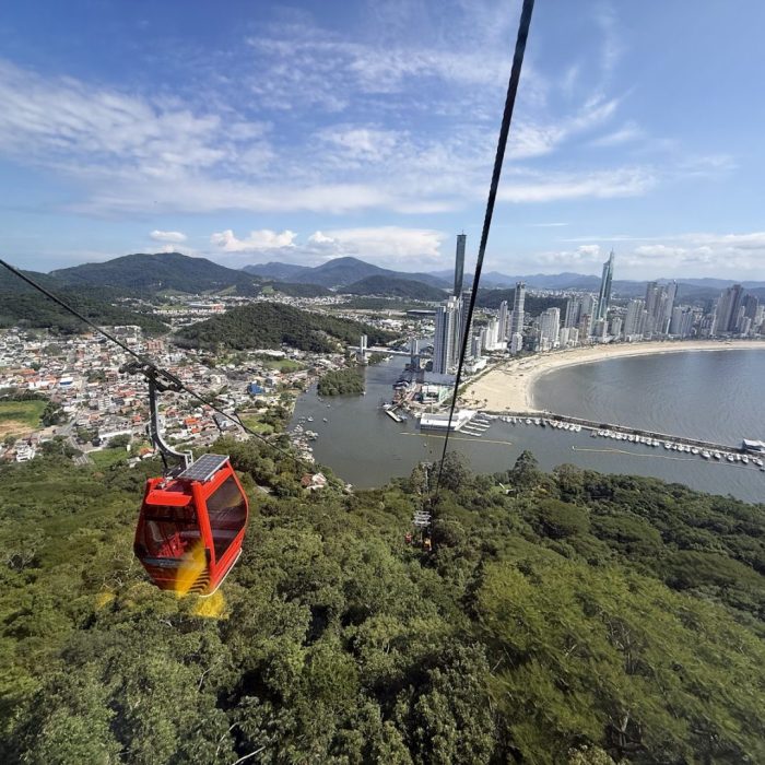 Foto real de Teleférico - Estação 2 Mata Atlântica - Parque Unipraias
