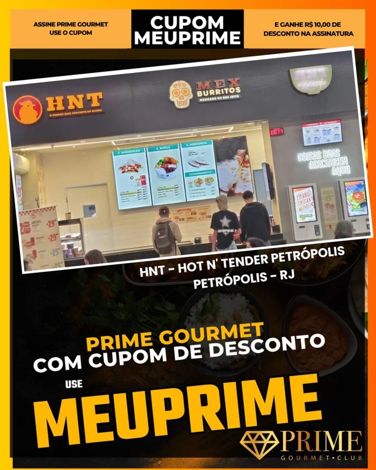 Cupom Prime Gourmet Teresópolis