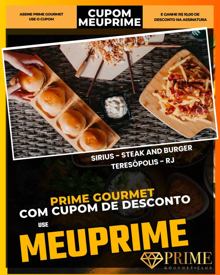Cupom Prime Gourmet Teresópolis