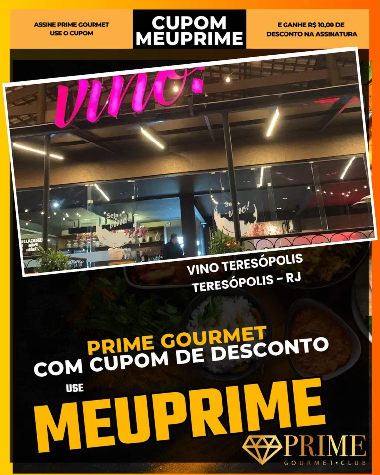 Cupom Prime Gourmet Teresópolis