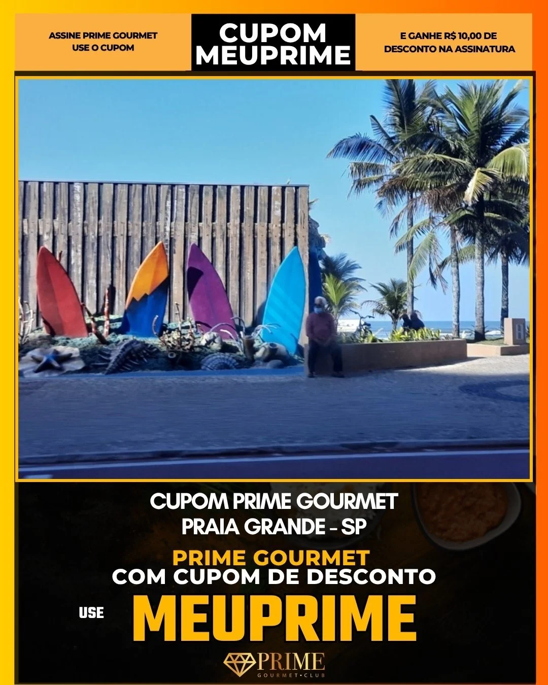 Brasileirinho Grill Praia Grande,Churrascaria Praia Grande,Almoço Buffet PG,Prime Gourmet Desconto,Restaurante Brasileiro PG,Onde almoçar domingo,Cupom MEUPRIME,Carnes na Brasa