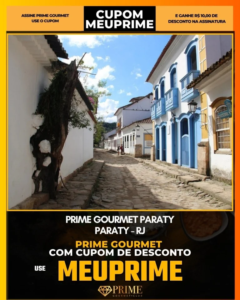 cupom prime gourmet paraty