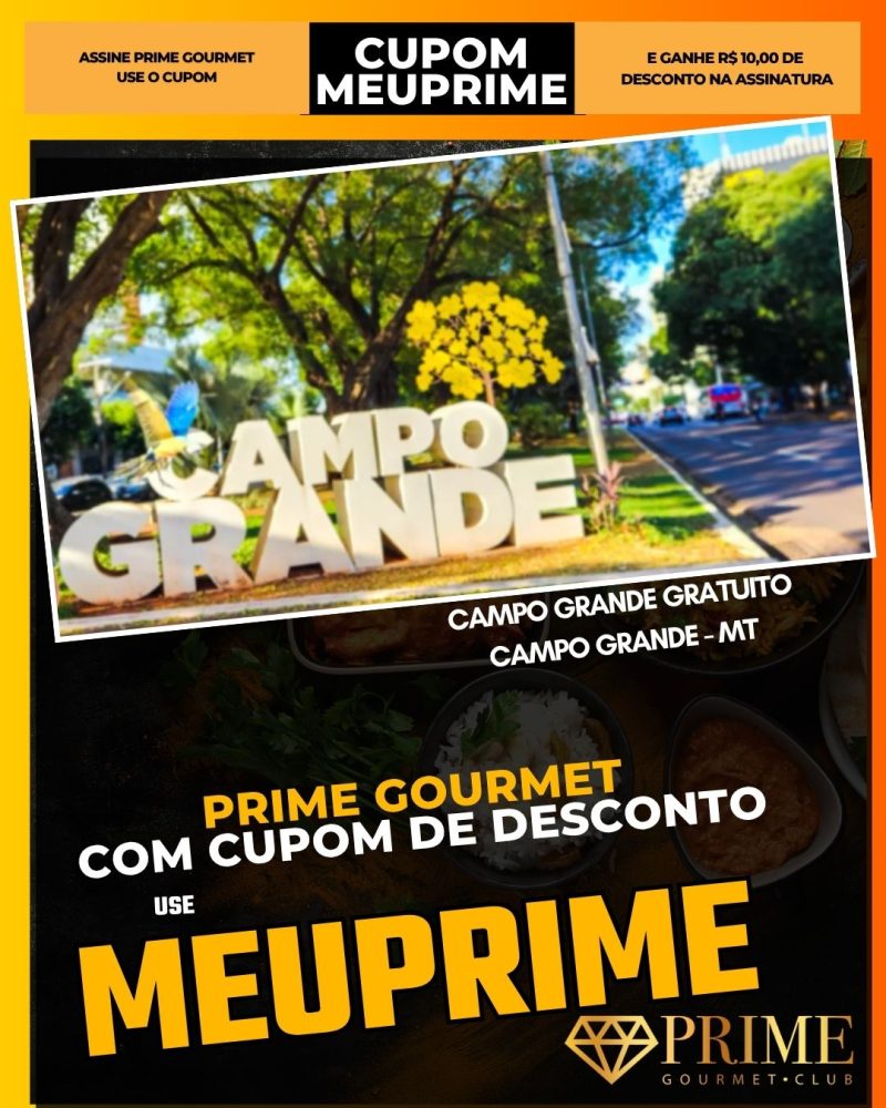 prime gourmet cupom meuprime campo grande campo grande gratuito