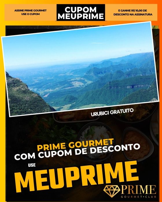 prime gourmet cupom meuprime urubici gratuito